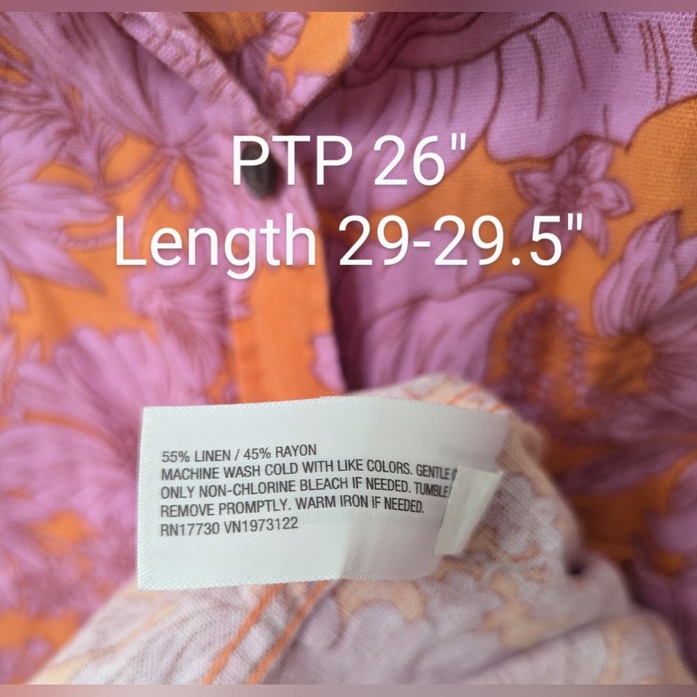 Universal Thread Linen Blend Blouse - Picture 8 of 10